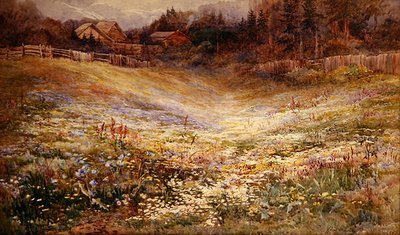 Un prado en los Alpes de Mary Stevens
