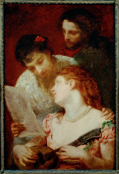 Una fiesta musical ... (pintura sobre lienzo) de Mary Stevenson Cassatt