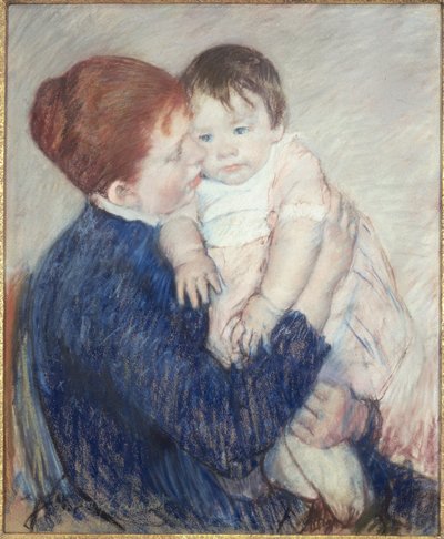 Agatha y su hijo de Mary Stevenson Cassatt