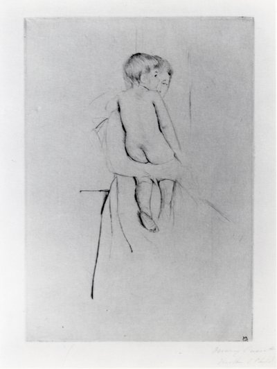 Espalda del bebé de Mary Stevenson Cassatt