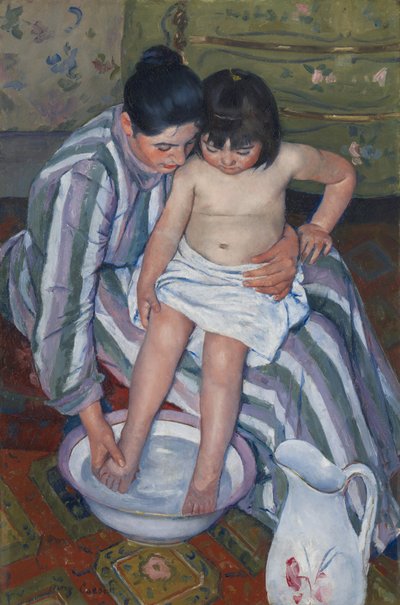 El baño del niño de Mary Stevenson Cassatt