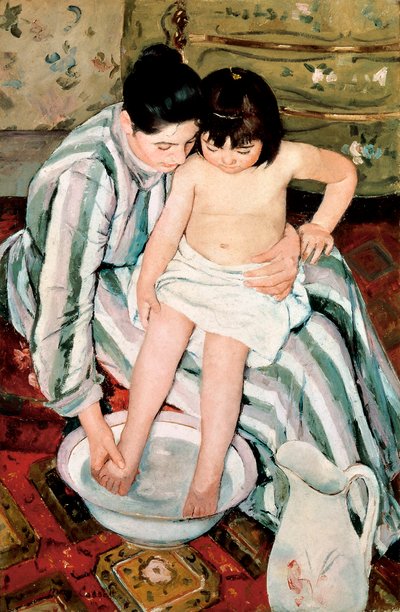 El baño del niño de Mary Stevenson Cassatt