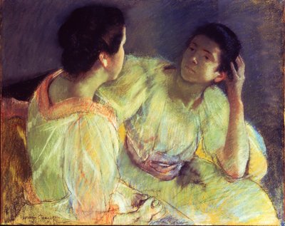 La conversación, c.1896 de Mary Stevenson Cassatt