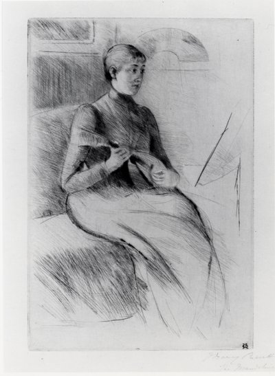 El jugador de mandolina de Mary Stevenson Cassatt