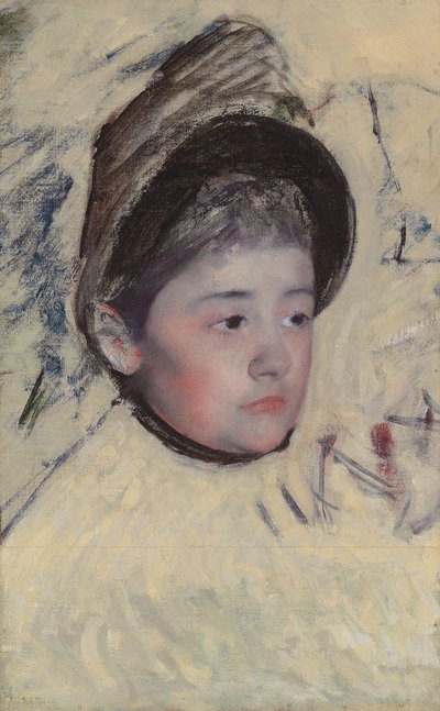 Mujer con sombrero, c.1889 de Mary Cassatt