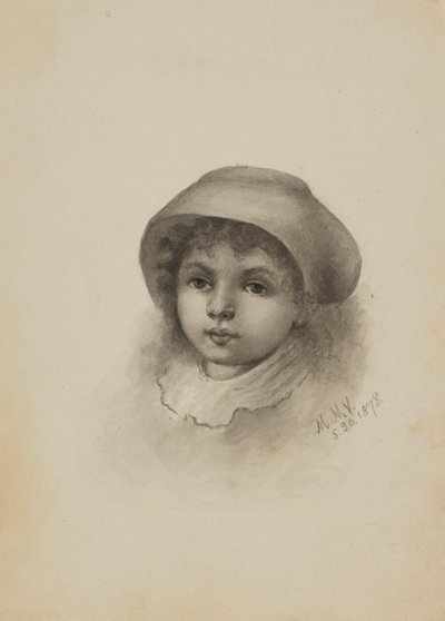 Sin título (Cabeza de niño con sombrero) de Mary Vaux Walcott