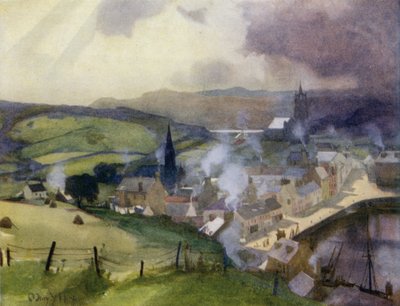 Tarbert, Loch Fyne (litografía en color) de Mary Young Hunter