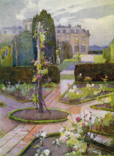 The Rose Garden, Rosneath House (litografía en color) de Mary Young Hunter