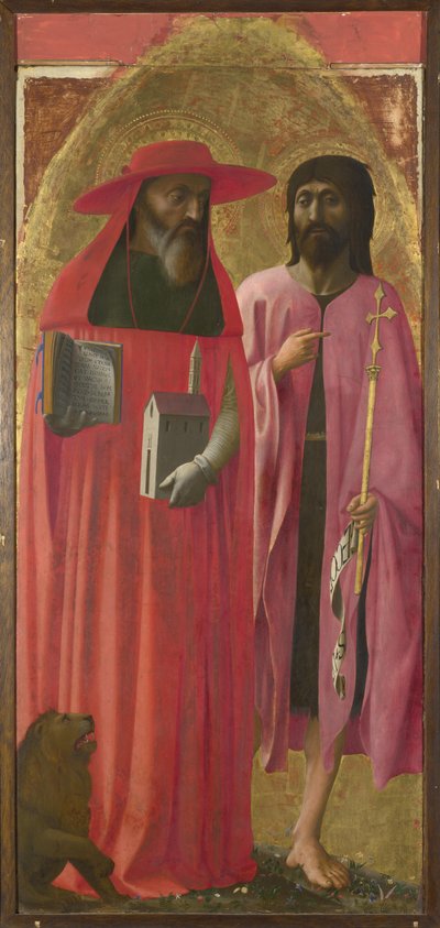 Santos Jerónimo y Juan el Bautista, ca 1428-1429 de Masaccio Masolino