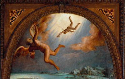 La caída de Ícaro (detalle) de Maso da San Friano