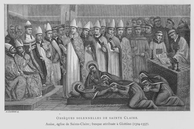 Funeral de Santa Clara de Maso di Banco Giottino