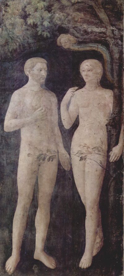 Adán y Eva de Masolino da Panicale