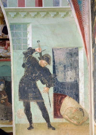 La decapitación de Juan el Bautista. 1435 de Tommaso Masolino da Panicale