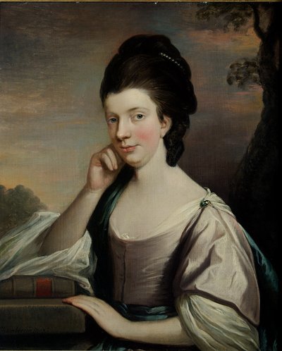 Retrato de una dama, se cree que es la Sra. Elizabeth Hartley (1751-1824) de Mason Chamberlain