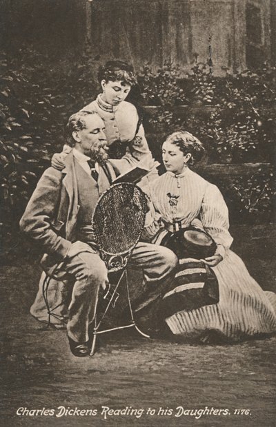 Charles Dickens leyendo a sus hijas de Mason and Co.