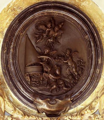 Putti destilando rosas de Massimiliano Benzi Soldani