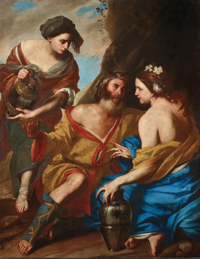 Lot y sus hijas, 1640s de Massimo Stanzione