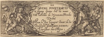 Les divers pourtraicts et figures I (Página de título) de Master AD