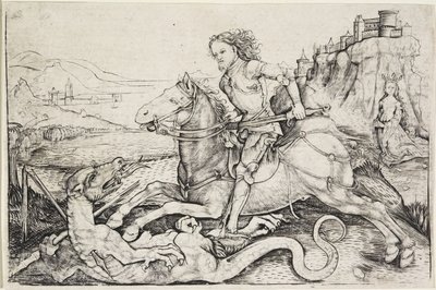 San Jorge y el dragón, c.1480-90 de Master A. G.