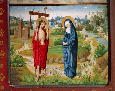 La Crucifixión de Cristo, de las Historias de la Vida de María de Master Aachen
