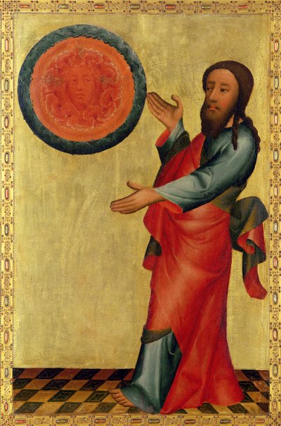 La división de las aguas del Altar Mayor de San Pedro en Hamburgo, el Altar de Grabow, 1383 de Master Bertram of Minden