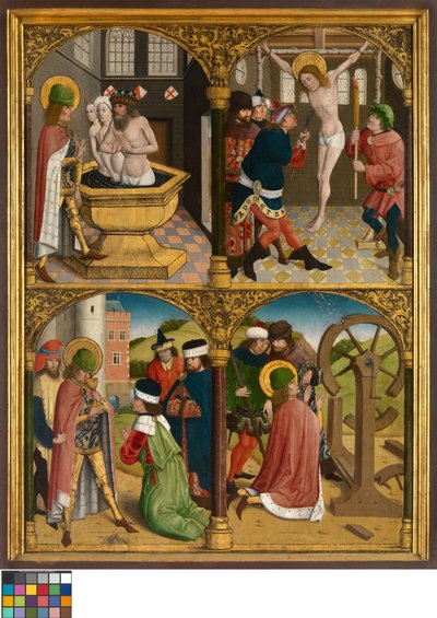 La leyenda de San Jorge, c.1500-10 (óleo sobre tabla) de Master Bruges