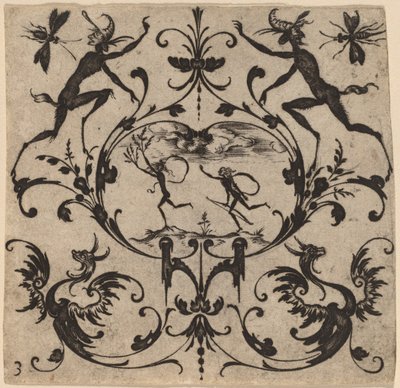 Ornamento con grotesco de Master CR