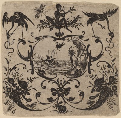 Ornamento con Grotesco de Master CR