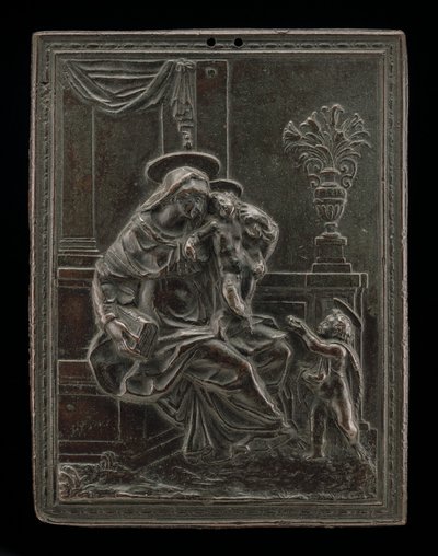Madonna y Niño con San Juan Bautista, probablemente c. 1600 de Master F.D.