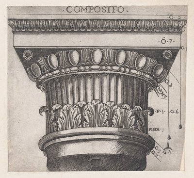 Speculum Romanae Magnificentiae: Capital Jónico de Master GA
