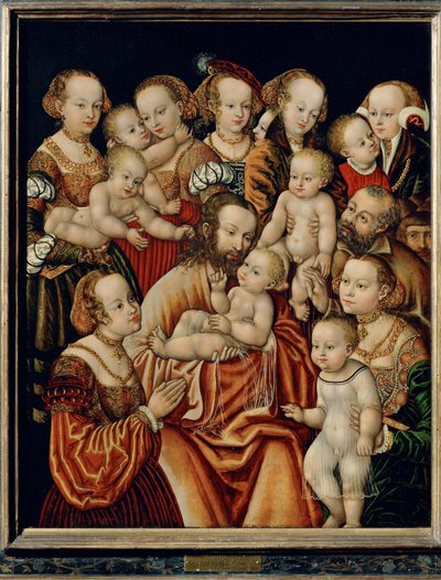 Cristo bendice a los niños ... de Master HB of the Griffon