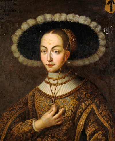 Retrato de Margareta Eriksdotter Vasa 1497-1536, hermana del rey Gustavo I de Suecia de Master Hillebrandt