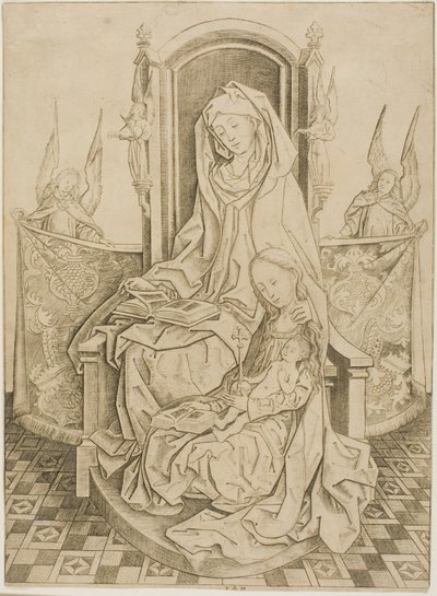 Santa Ana, la Virgen y el Niño de Master I.A.M. of Zwolle