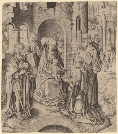 La Adoración de los Magos de Master I.A.M. of Zwolle