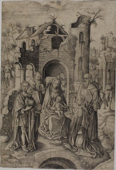La adoración de los magos de Master I.A.M. of Zwolle