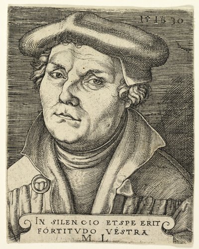 Retrato de Martín Lutero de Master I.B.