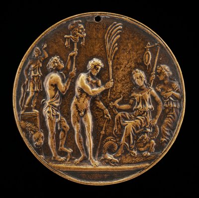 Escena alegórica - Sacrificio a Diana, segunda mitad del siglo XV de Master IO.FF.