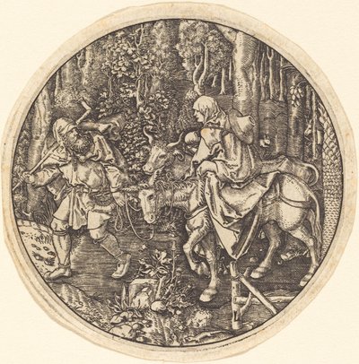 La huida a Egipto de Master L after Albrecht Dürer