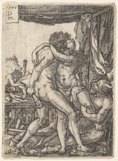 Hércules luchando contra los centauros, 1577 de Master PM
