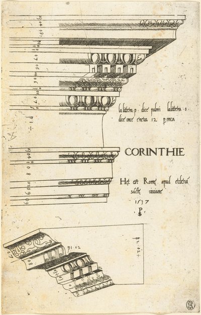 Entablamento de la Iglesia de Santa Bibiana, Roma de Master PS
