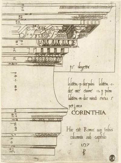 Entablamento del Templo de Cástor y Pólux, Roma de Master PS