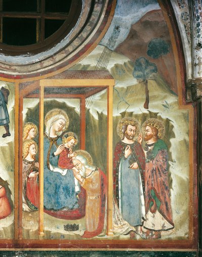 La Adoración de los Magos (fresco) de Master Trecentesco of Sacro Speco School