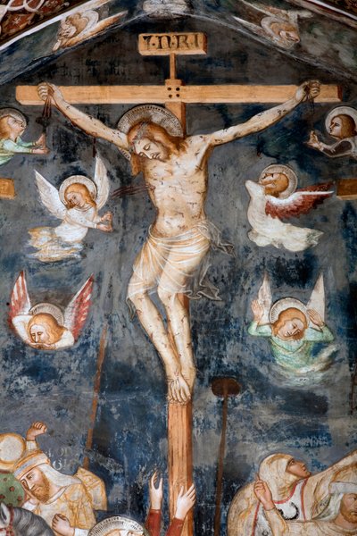 La Crucifixión (detalle) de Master Trecentesco of Sacro Speco School