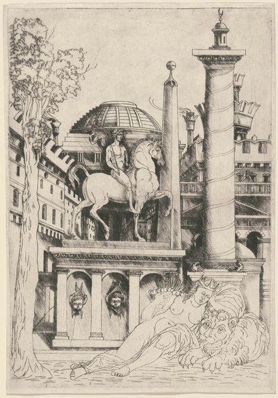 Alegoría de la fortaleza (?) de Master of 1515