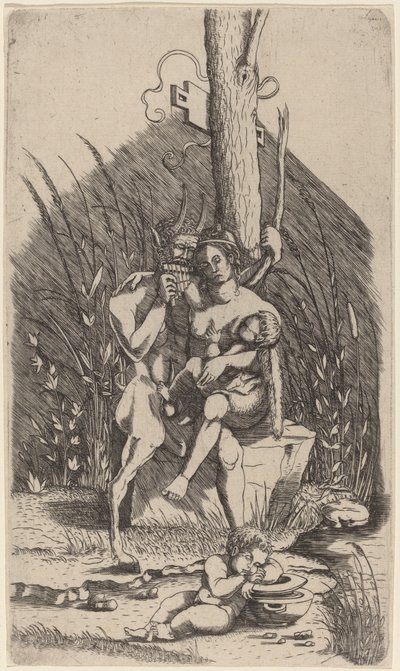 Familia de sátiros de Master of 1515