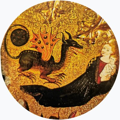 El sueño de San Juan Evangelista en Patmos de Master of Aiguatèbia