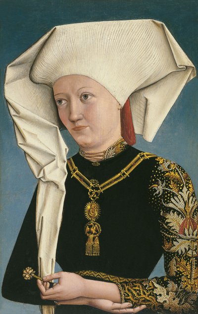 Retrato de una dama con la Orden del Cisne de Master of Ansbach