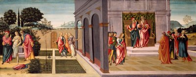 Susana y los ancianos en el jardín, y el juicio de Susana ante los ancianos de Master of Apollo and Daphne