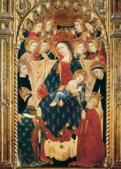 Retablo de la Virgen del Arzobispo Don Sancho Rojas (siglos XIV-XV) (detalle) de Master of Archbishop Don Sancho Rojas