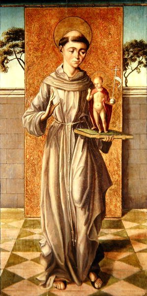 San Antonio de Padua con el Niño Jesús de Master of Astorga